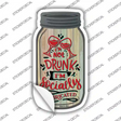 Socially Lubricated Novelty Mason Jar Sticker Decal
