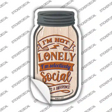 Selectively Social Novelty Mason Jar Sticker Decal
