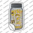Bags Under My Eyes Designer Novelty Mason Jar Sticker Decal