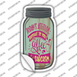 Brought To You By Coffee And Sarcasm Novelty Mason Jar Sticker Decal