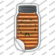 Family Circle Corrugated Orange Novelty Mason Jar Sticker Decal