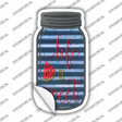 Watermelon Life Is Sweet Corrugated Blue Novelty Mason Jar Sticker Decal