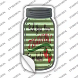 Pick Your Strawberries Corrugated Green Novelty Mason Jar Sticker Decal