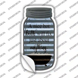 Hot Bath Fix Corrugated Novelty Mason Jar Sticker Decal