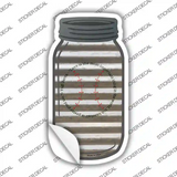 Baseball Quote Corrugated White Novelty Mason Jar Sticker Decal