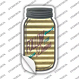 Follow Dreams Corrugated Yellow Novelty Mason Jar Sticker Decal