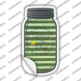 Squeeze The Day Corrugated Novelty Mason Jar Sticker Decal