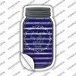 Grateful Heart Corrugated Purple Novelty Mason Jar Sticker Decal
