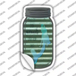 Mermaids Wash Tails Corrugated Novelty Mason Jar Sticker Decal