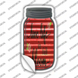 Live In Full Bloom Corrugated Novelty Mason Jar Sticker Decal