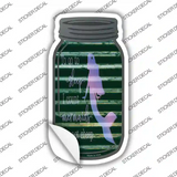 I Count Mermaids not Sheep Corrugated Novelty Mason Jar Sticker Decal
