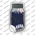 Alaska | USA Flag Novelty Mason Jar Sticker Decal
