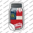 Georgia | USA Flag Novelty Mason Jar Sticker Decal