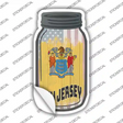 New Jersey | USA Flag Novelty Mason Jar Sticker Decal