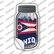 Ohio | USA Flag Novelty Mason Jar Sticker Decal
