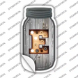 E Bulb Lettering Novelty Mason Jar Sticker Decal