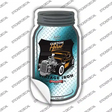 Custom Hot Rod Blue Diamond Novelty Mason Jar Sticker Decal