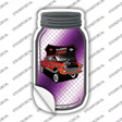 Classic Hot Rod Purple Diamond Novelty Mason Jar Sticker Decal