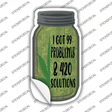 420 Solutions Novelty Mason Jar Sticker Decal