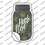 Herb Nerd Novelty Mason Jar Sticker Decal