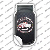 Dads Garage No Tool Lending Novelty Mason Jar Sticker Decal