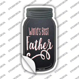 Worlds Best Father Novelty Mason Jar Sticker Decal