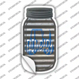 Farmbaby Blue Tractor Corrugated Novelty Mason Jar Sticker Decal