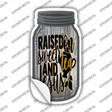 Raised On Sweet Tea And Jesus Novelty Mason Jar Sticker Decal