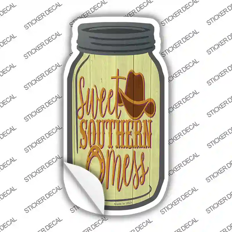 Sweet Southern Mess Novelty Mason Jar Sticker Decal