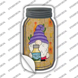 Gnome With Tequila Novelty Mason Jar Sticker Decal
