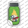 Gnome With Red Crayon Novelty Mason Jar Sticker Decal