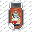 Gnome With Tomato and Onion Novelty Mason Jar Sticker Decal