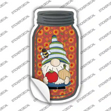 Gnome With Tomato and Onion Novelty Mason Jar Sticker Decal