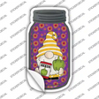 Gnome With Pepper Seeds Novelty Mason Jar Sticker Decal