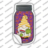 Gnome With Pepper Seeds Novelty Mason Jar Sticker Decal