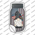 Gnome With Balloon and Firework Novelty Mason Jar Sticker Decal