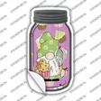 Gnome With Cupcake and Whisk Novelty Mason Jar Sticker Decal