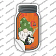 Gnome With Electric Guitar Novelty Mason Jar Sticker Decal