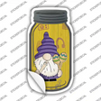 Gnome With Recorder Novelty Mason Jar Sticker Decal