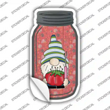 Gnomes With Pins Red Novelty Mason Jar Sticker Decal