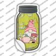 Gnome With Teapot and Cookies Novelty Mason Jar Sticker Decal