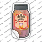 Lemons Make Strawberry Lemonade Glass Novelty Mason Jar Sticker Decal