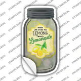 Lemons Make Lemonade Fruit Novelty Mason Jar Sticker Decal