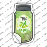 Limes Make Mojitos Novelty Mason Jar Sticker Decal