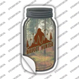 Bigfoot Hunter Woods Novelty Mason Jar Sticker Decal