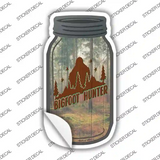 Bigfoot Hunter Woods Novelty Mason Jar Sticker Decal