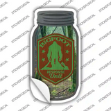 Bigfoot Response Unit Novelty Mason Jar Sticker Decal