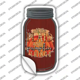 Plaid And Pumpkin Things Novelty Mason Jar Sticker Decal