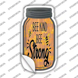 Bee Kind Bee Strong Novelty Mason Jar Sticker Decal