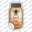 Sweet Kind Humble Novelty Mason Jar Sticker Decal